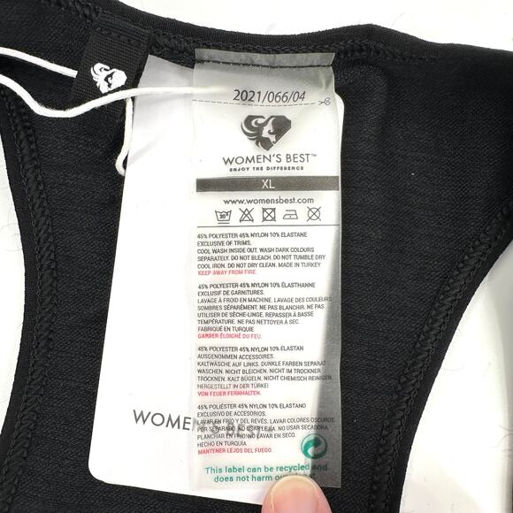 Women's Best Move Seamless Sports Bra in black marl Size XL - Picture 4 of 8